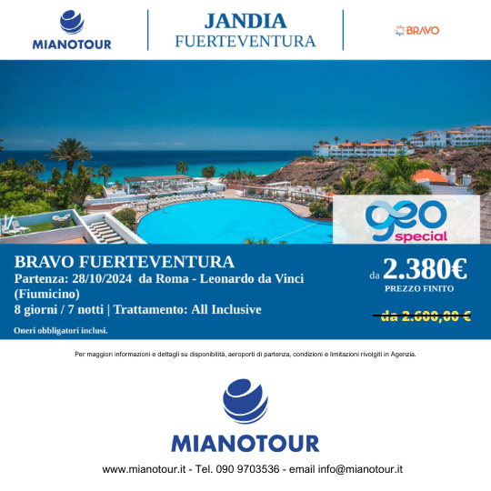 offerta fuerteventura corralejo 28 10 24